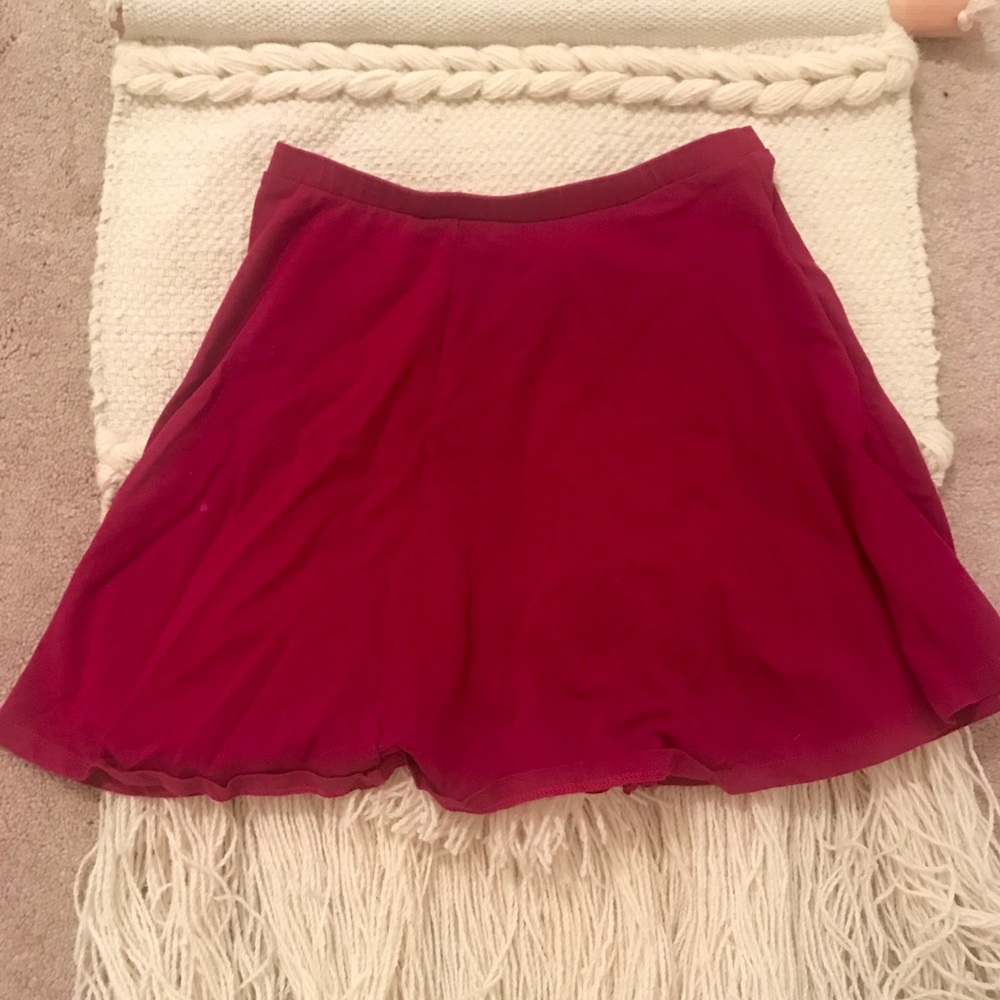 LA hearts red mini skirt